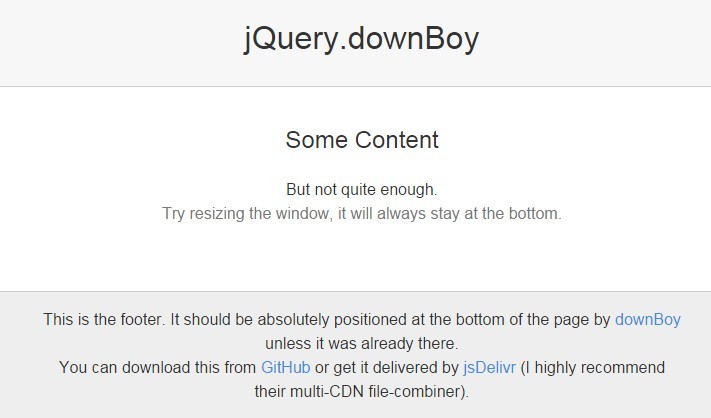 jQuery downBoy